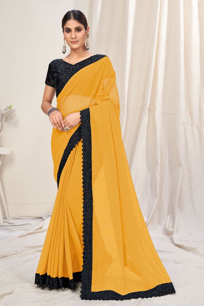 Sutram Hit Colour 10 Fancy Party Wear Georgette Saree Collection